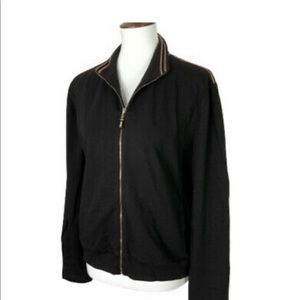 🦩 2/$20. St John Sport black zip up knit wool blend sweater